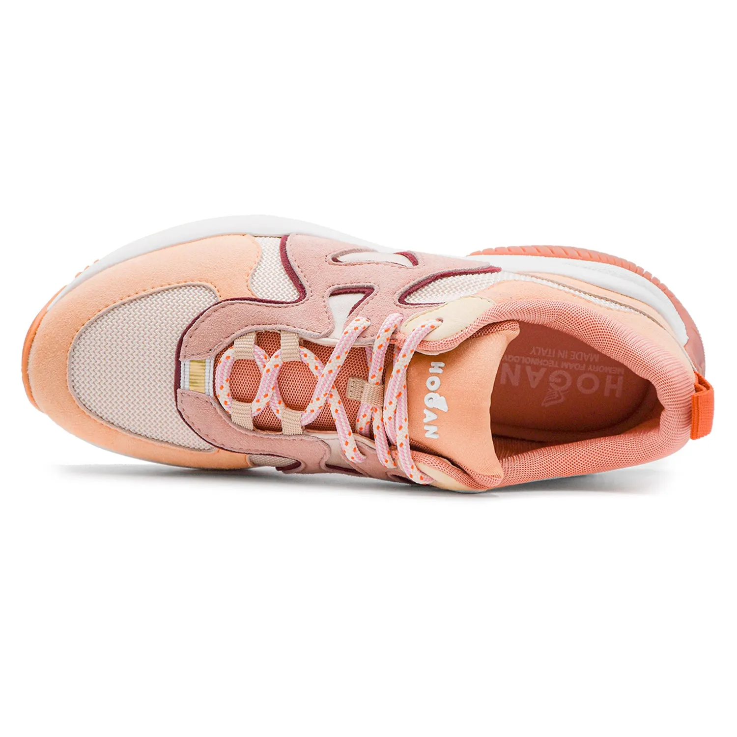 Sneakers Hogan H597 Donna Beige E Soletta Memory Foam Estraibile