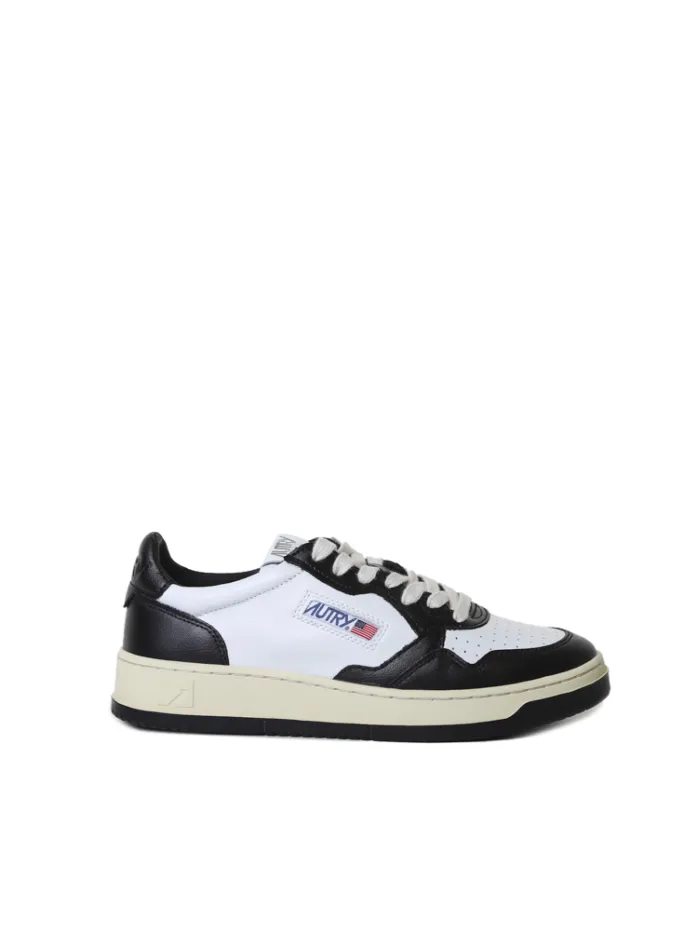 SNEAKERS MEDIALIST LOW BICOLOR IN PELLE BIANCA E NERA
