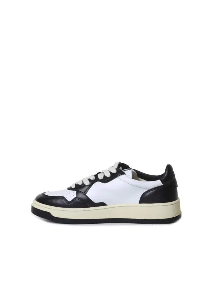 SNEAKERS MEDIALIST LOW BICOLOR IN PELLE BIANCA E NERA