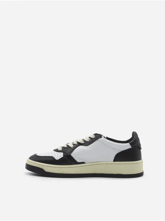 SNEAKERS MEDIALIST LOW BICOLOR IN PELLE BIANCA E NERA