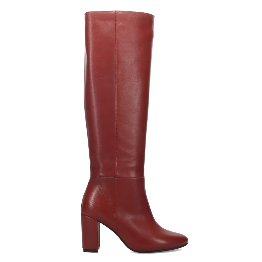 Stivale L'Arianna rosso in pelle con tacco alto