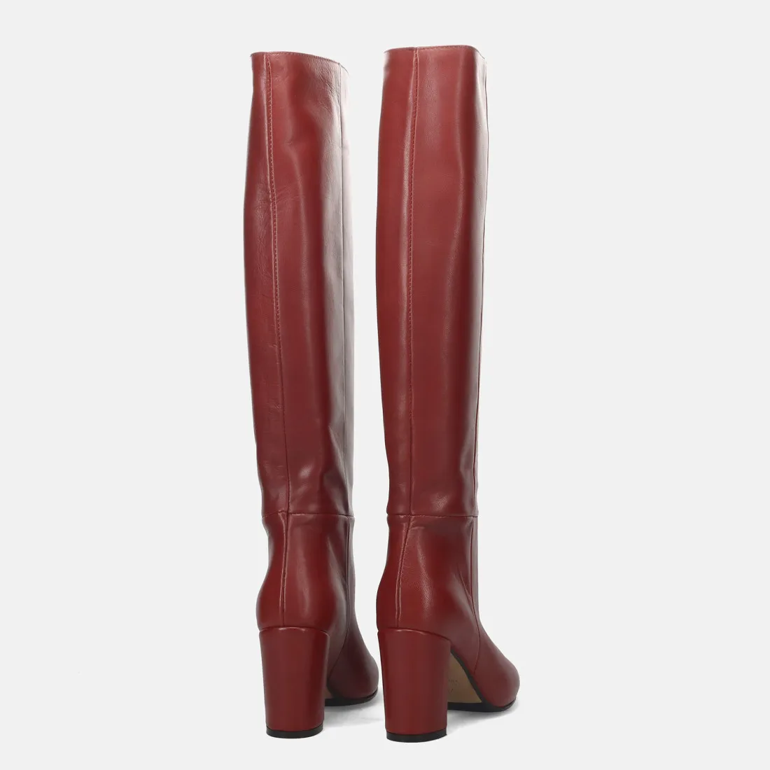 Stivale L'Arianna rosso in pelle con tacco alto
