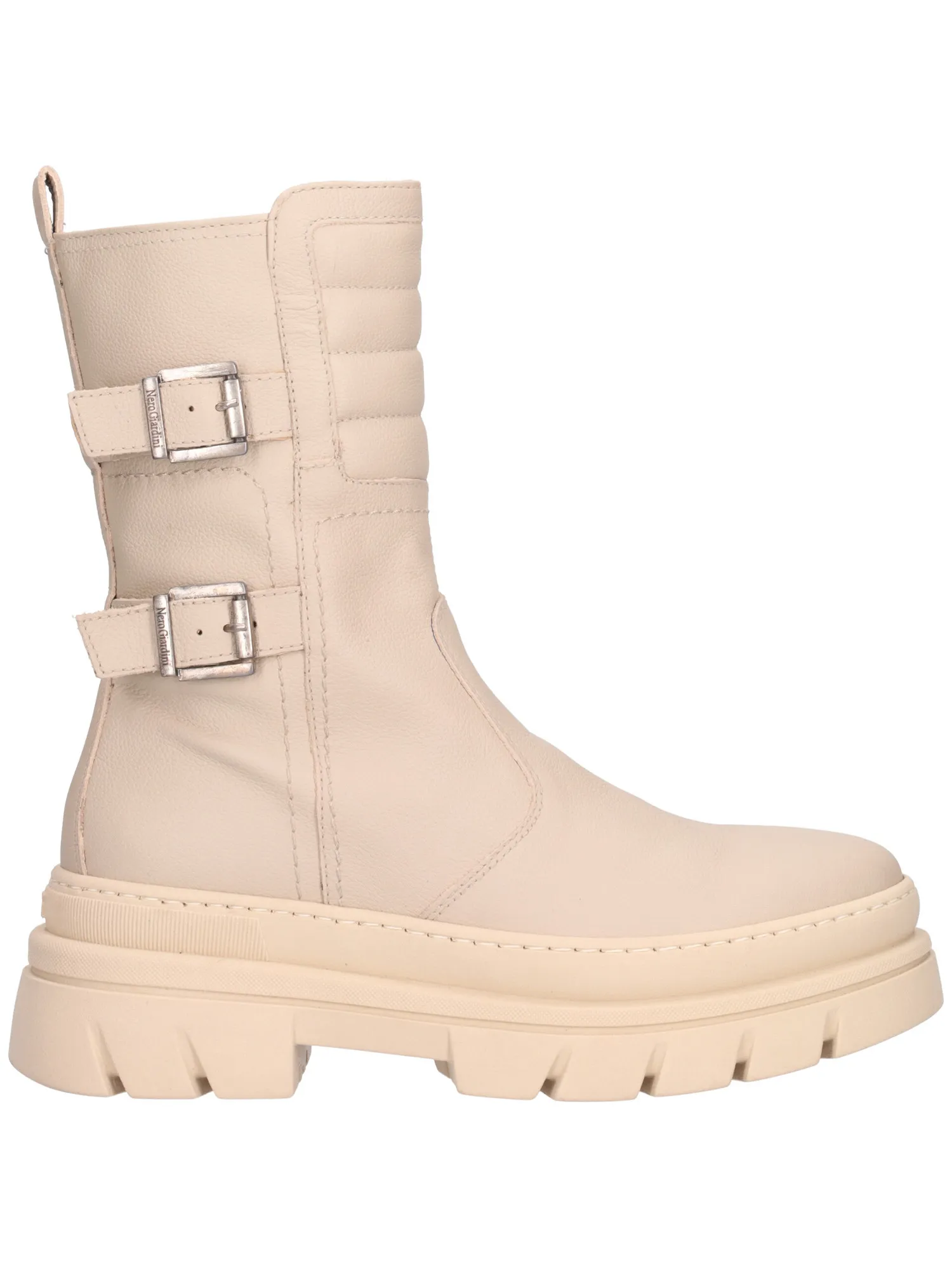 Stivaletto platform Nero Giardini da donna beige