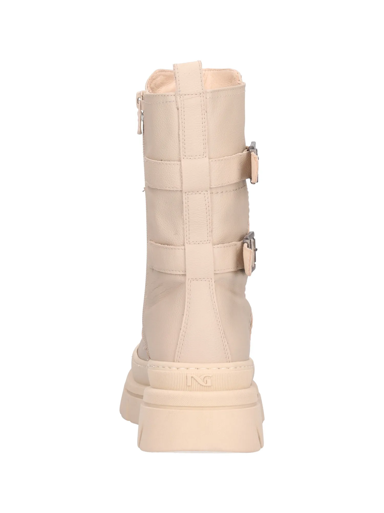 Stivaletto platform Nero Giardini da donna beige