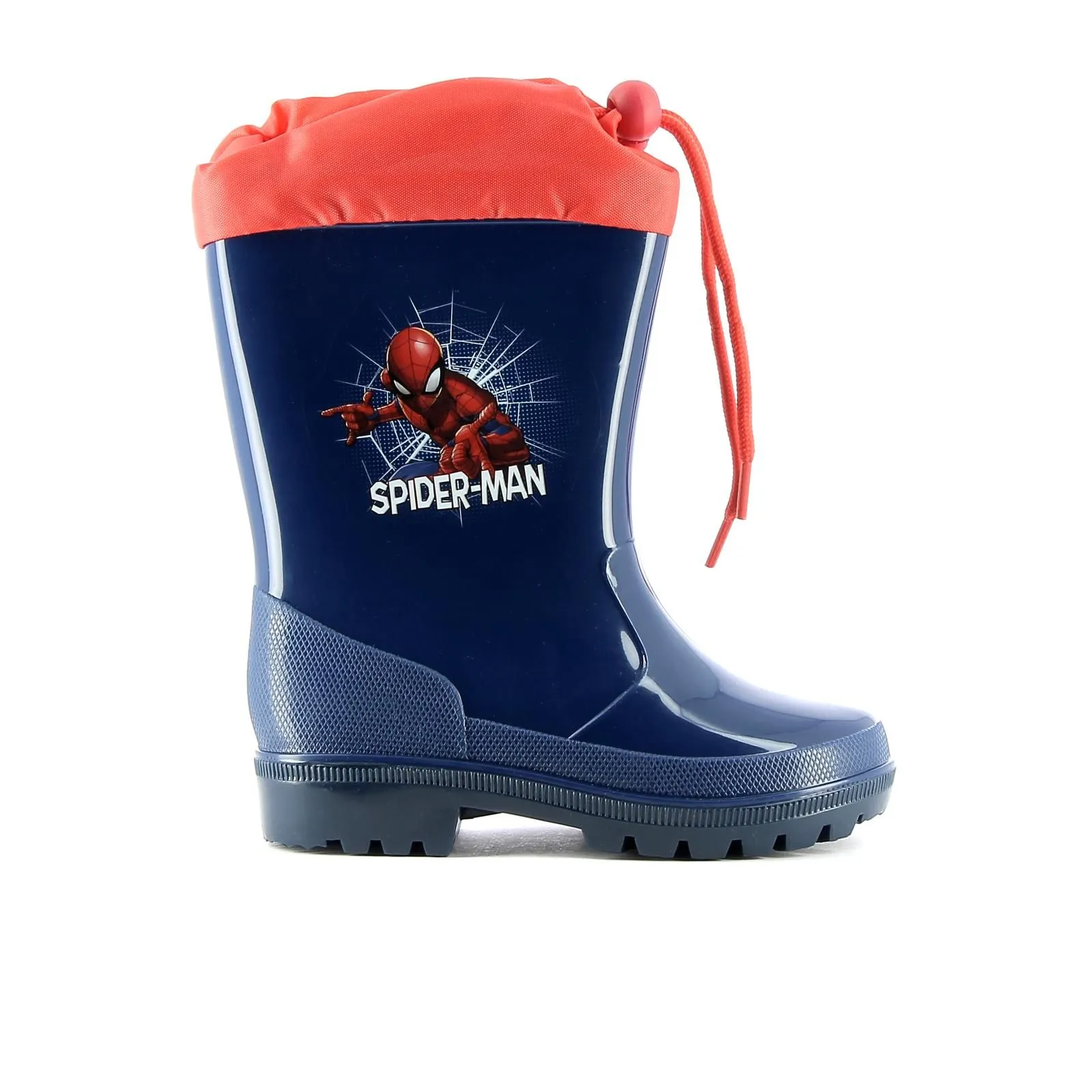 Stivali blu da pioggia in gomma Spiderman