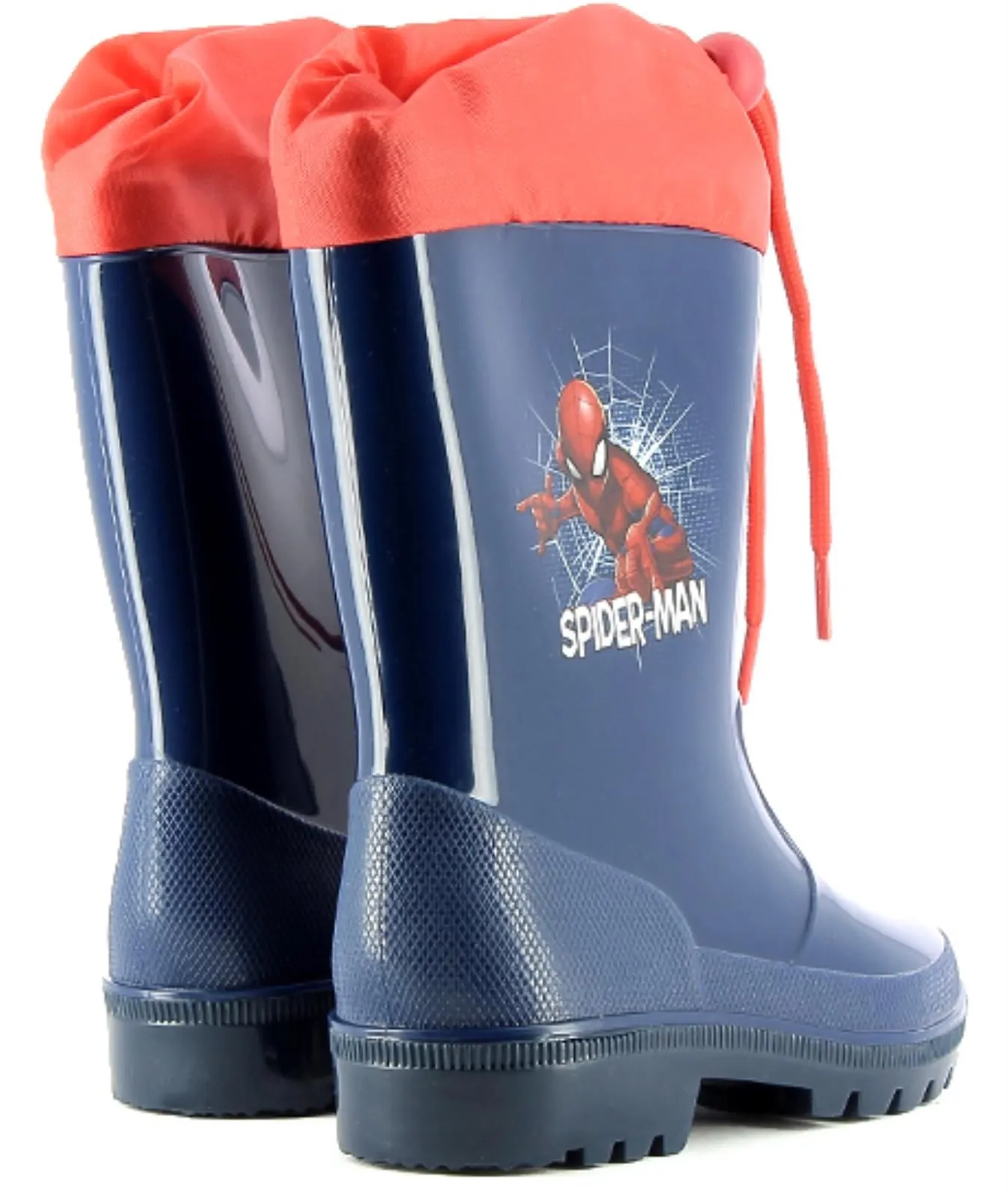 Stivali blu da pioggia in gomma Spiderman
