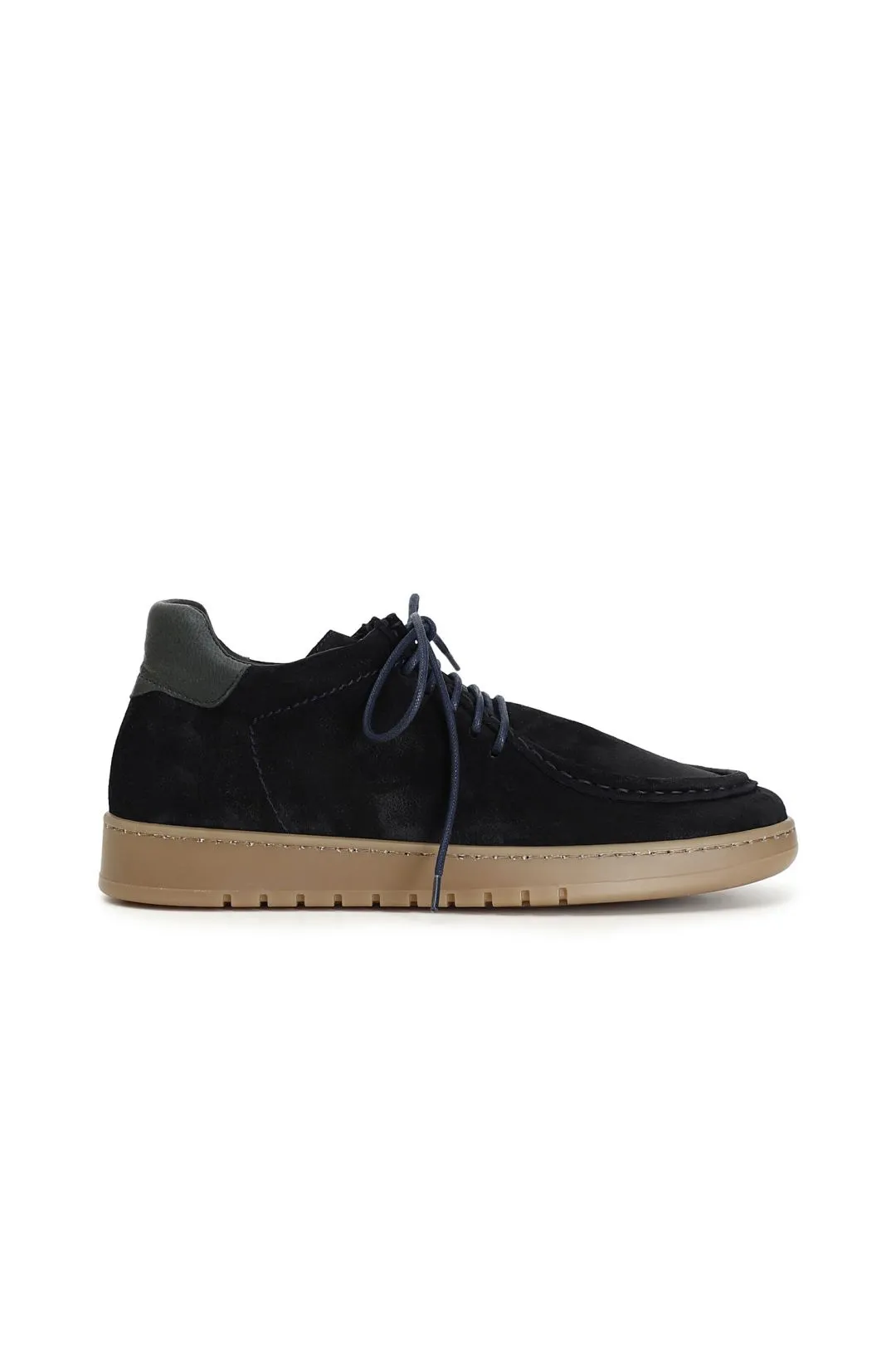 stringate maschili casual con bordo vaschetta in pelle scamosciata