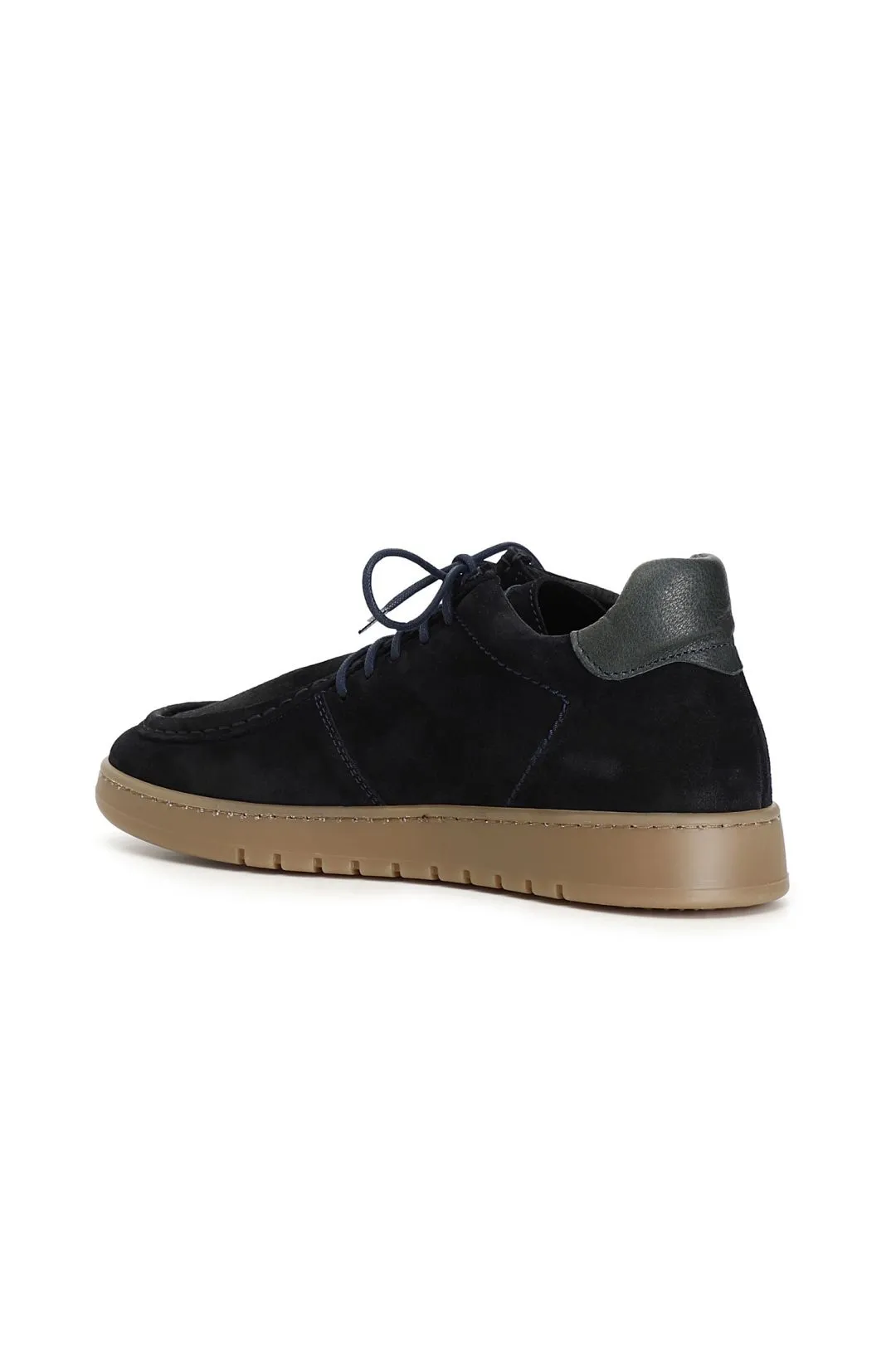stringate maschili casual con bordo vaschetta in pelle scamosciata