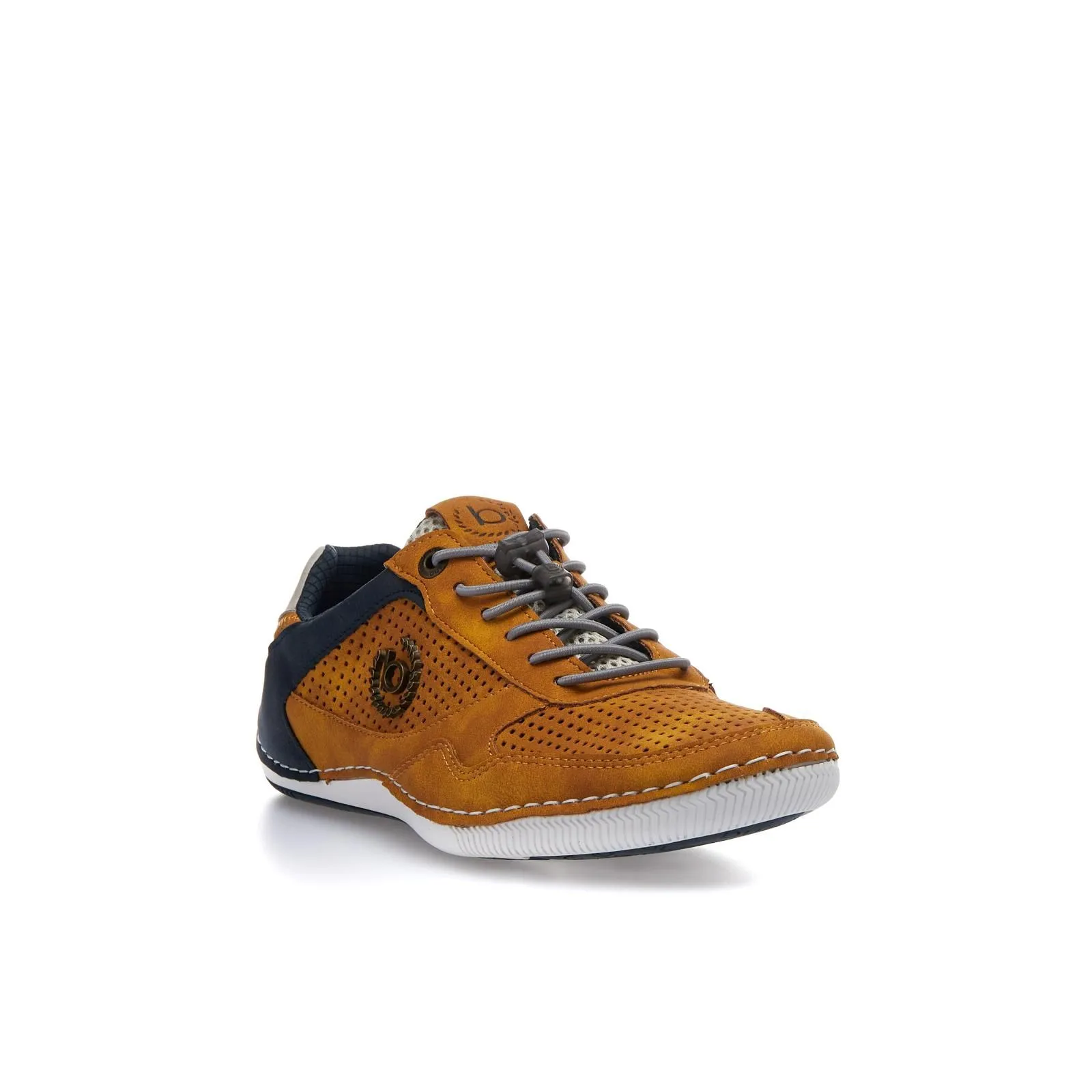 Stringate sportive gialle con lacci elastici