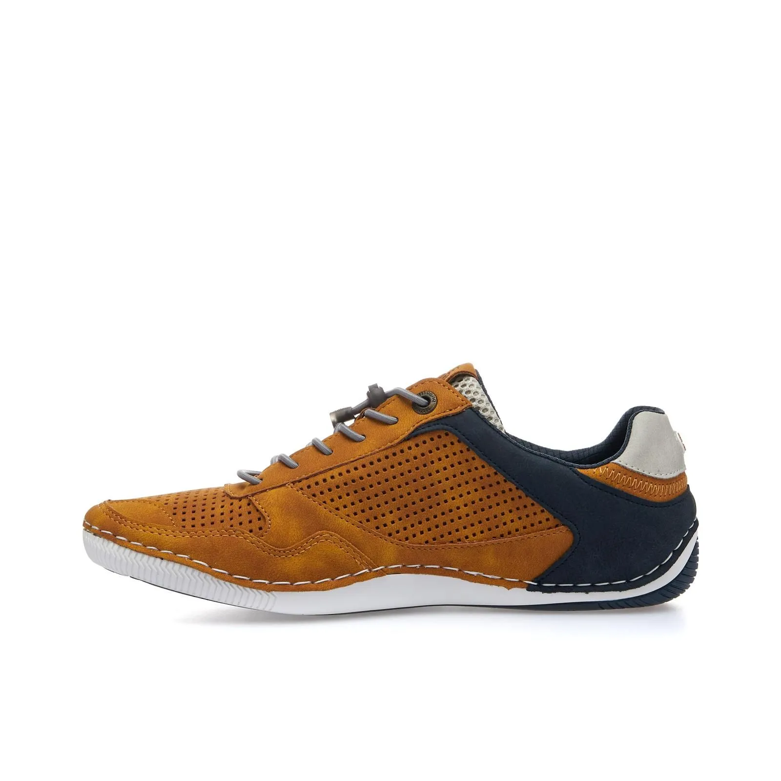 Stringate sportive gialle con lacci elastici