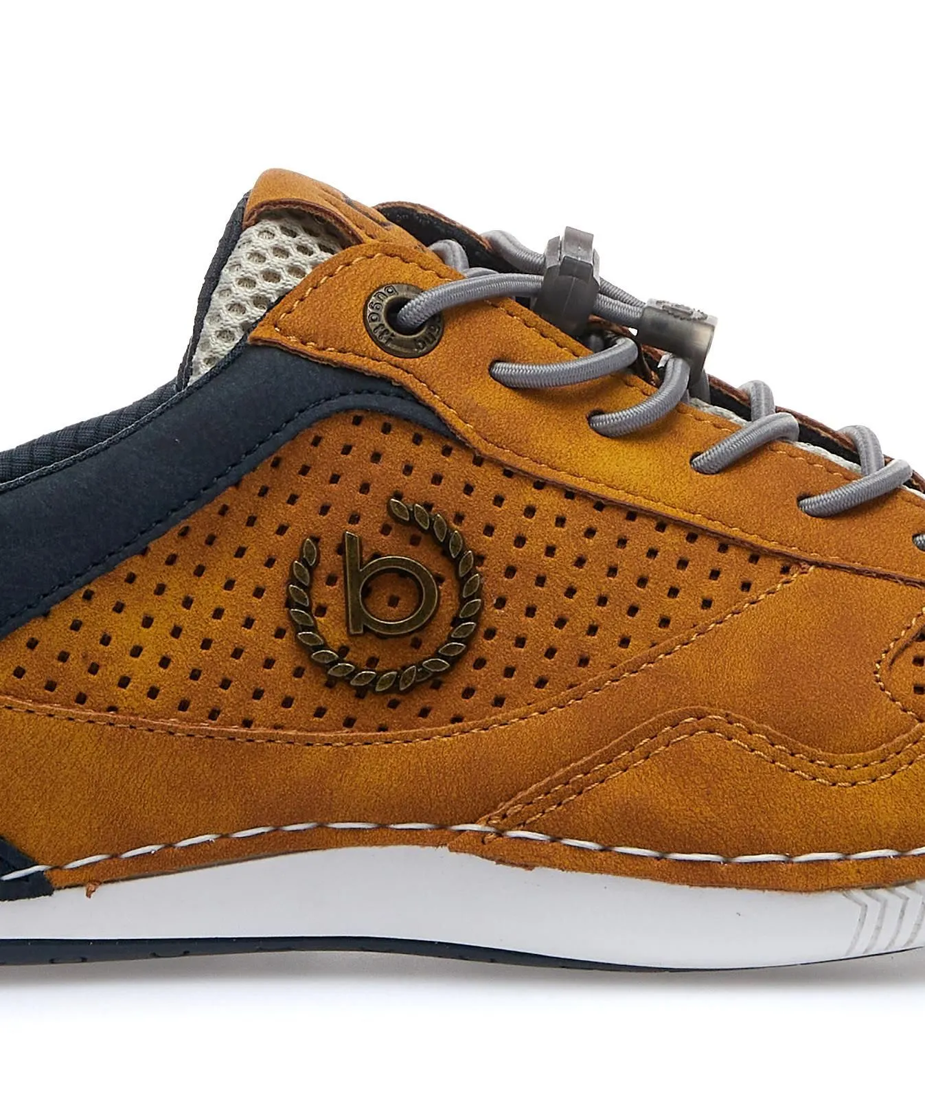 Stringate sportive gialle con lacci elastici