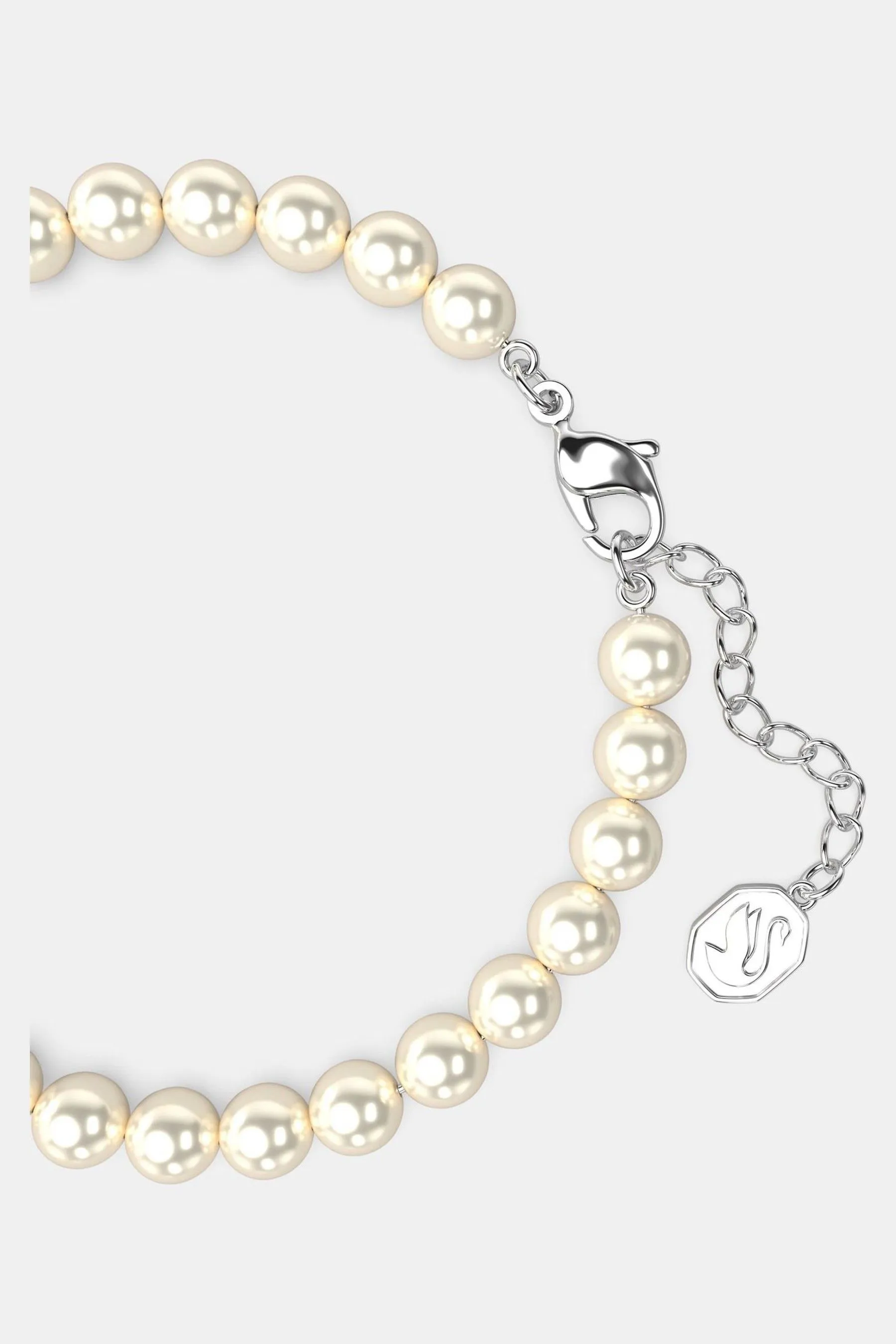 Swarovski - Swarovksi - Bracciale con perle in rodio lucido