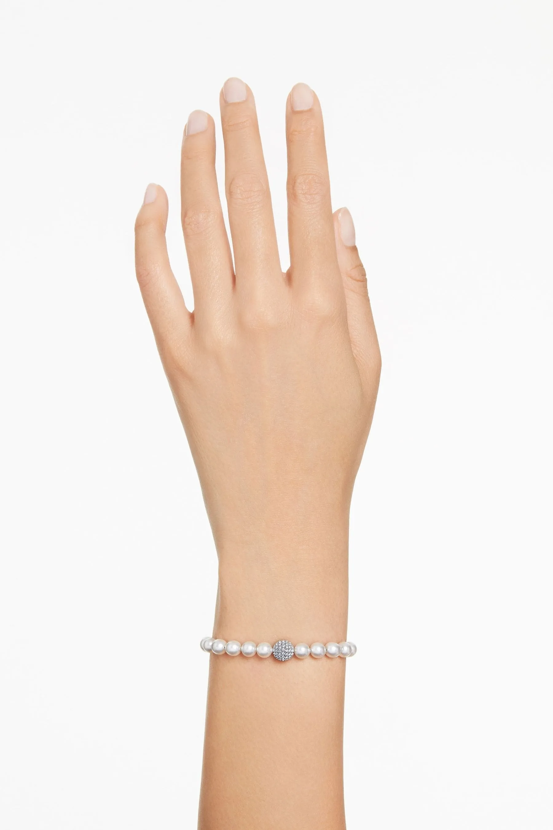 Swarovski - Swarovksi - Bracciale con perle in rodio lucido