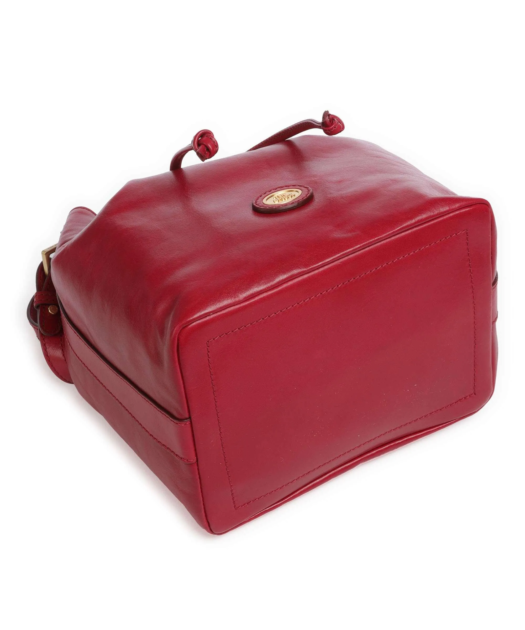  The Bridge Story Donna Borsa a secchiello pelle a grana fine rosso  