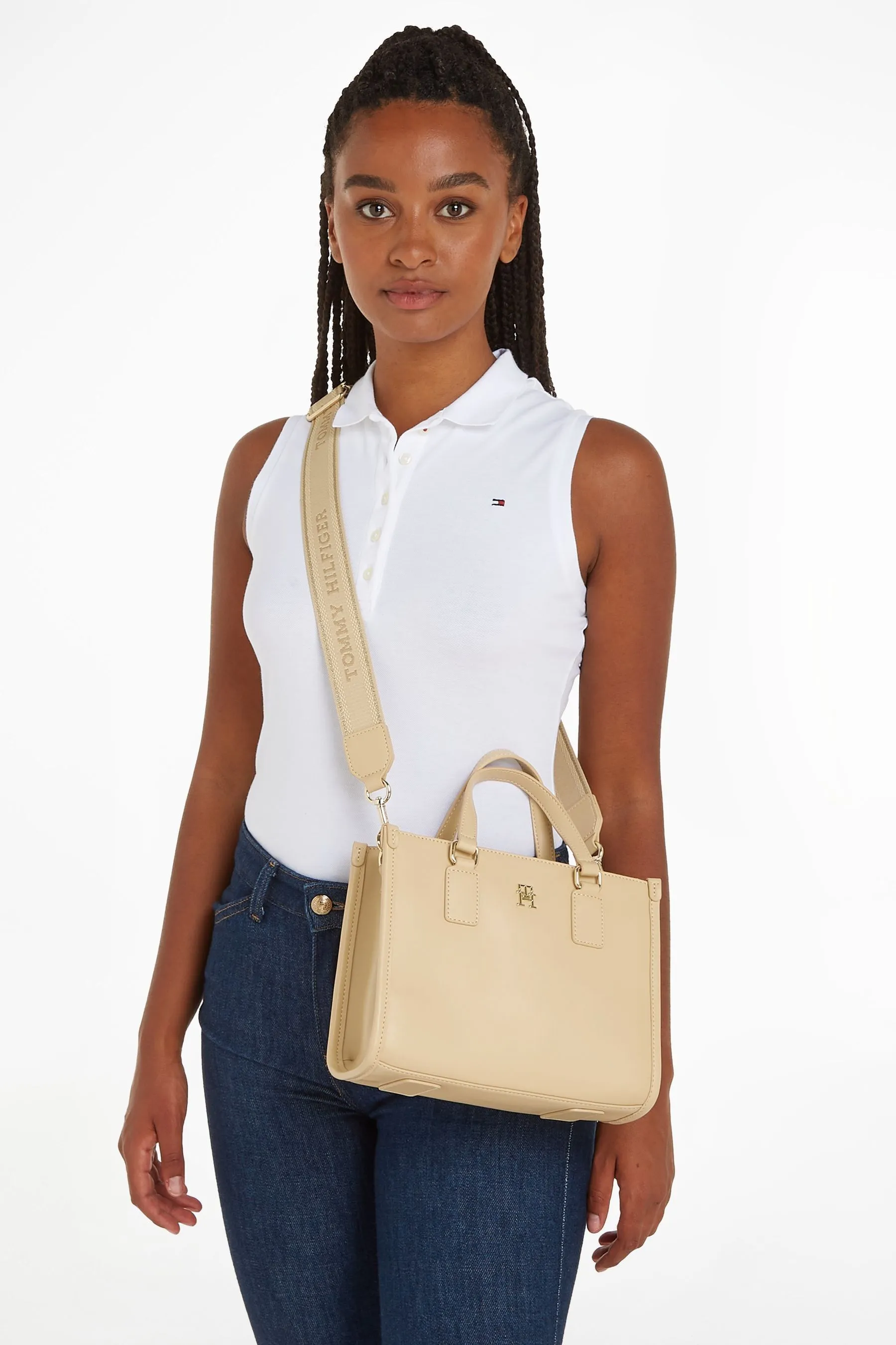 Tommy Hilfiger - Borsa tote piccola con monotipo    