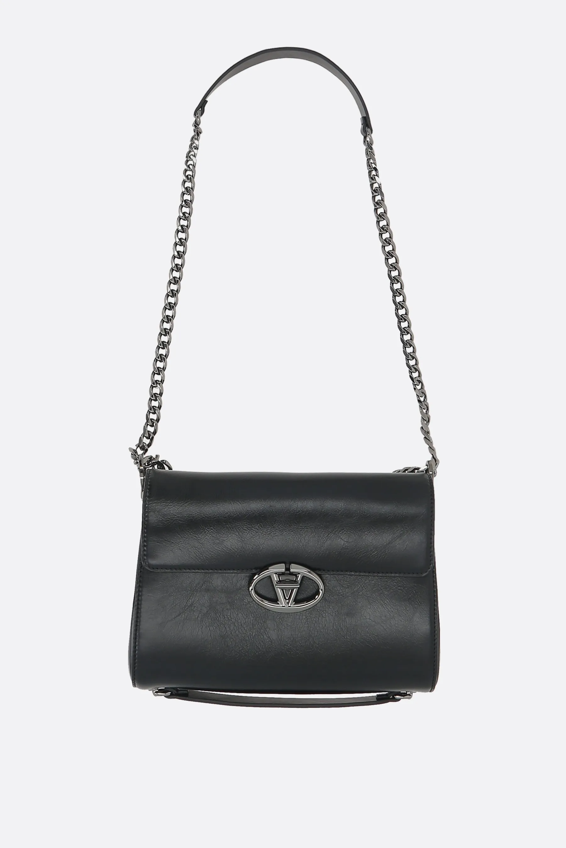  VALENTINO GARAVANI borsa a spalla VLogo Signature media in pelle lucida 