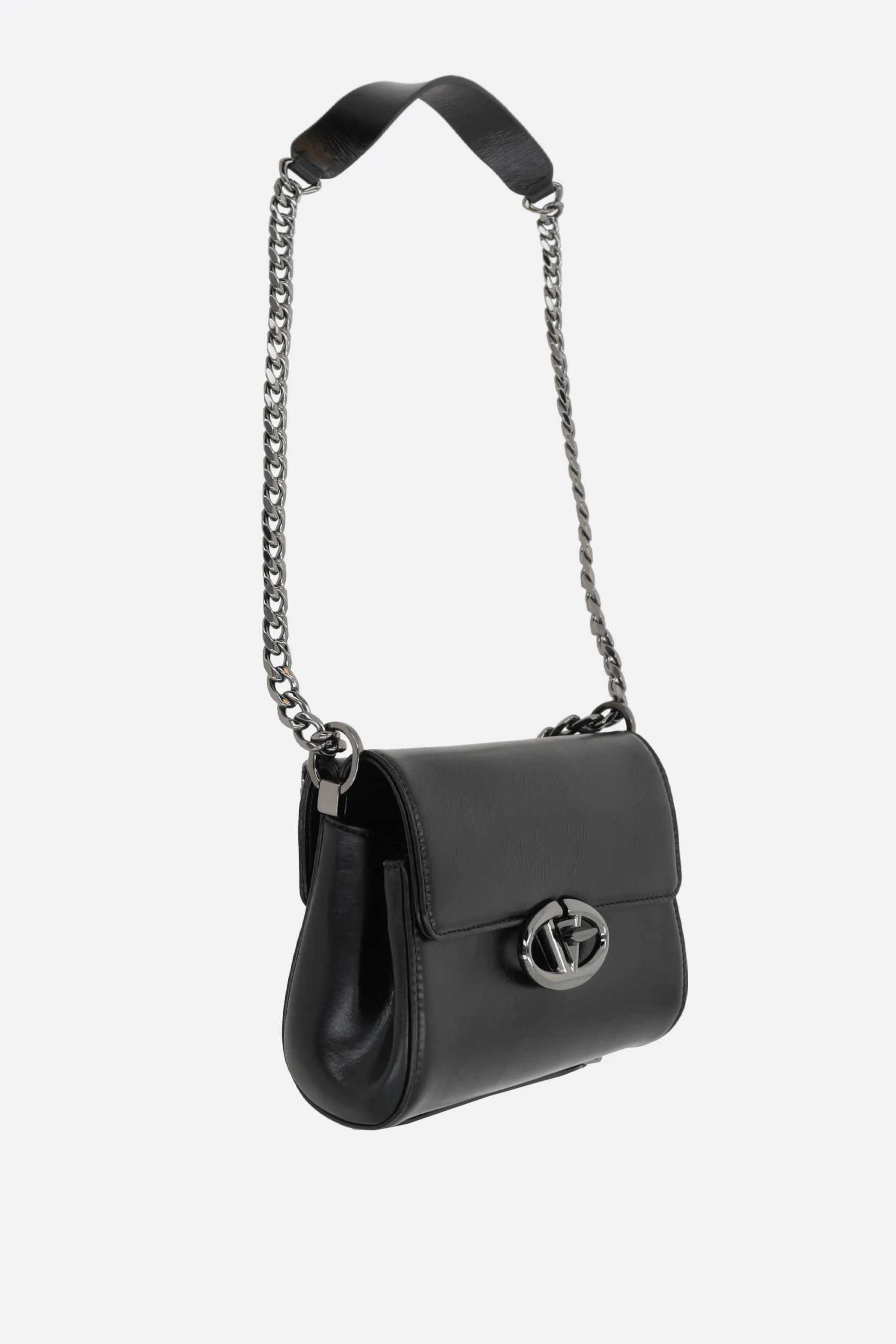  VALENTINO GARAVANI borsa a spalla VLogo Signature media in pelle lucida 