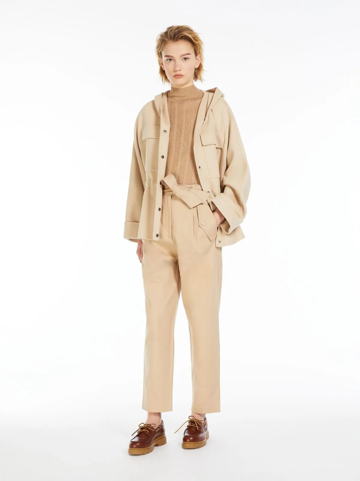 WEEKEND MAX MARA Pantalone carrot fit in cotone