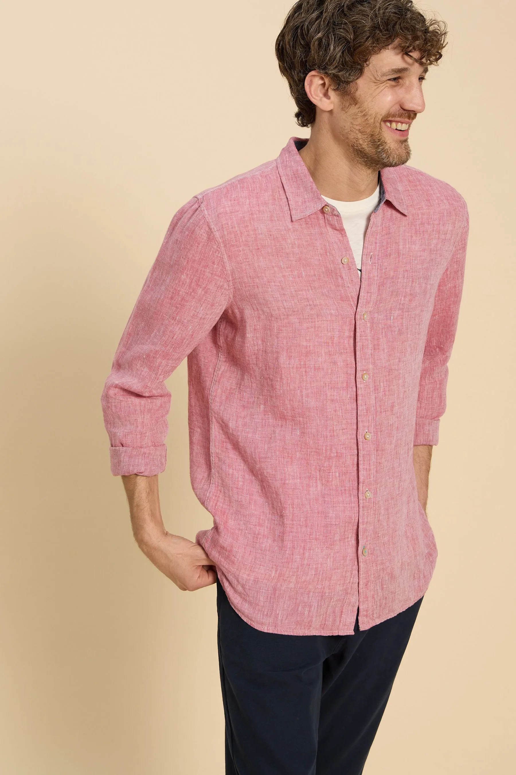 White Stuff Pembroke - Camicia in Manica lunga di lino