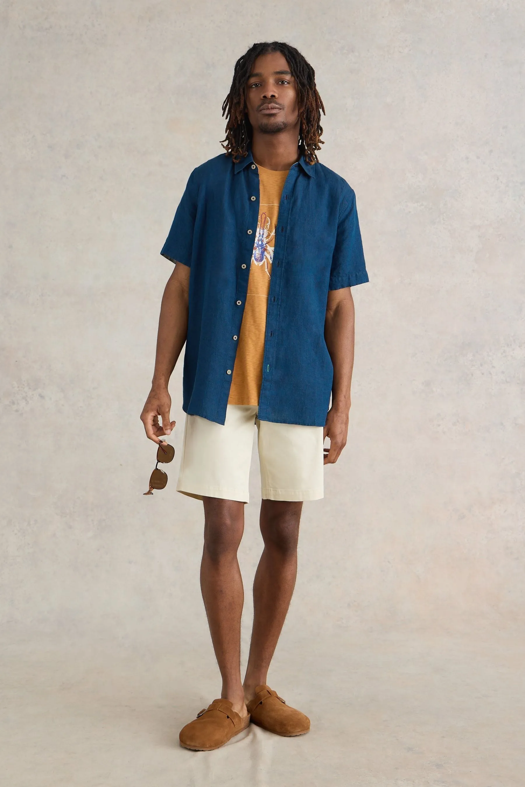 White Stuff Pembroke - Camicia Manica corta in lino