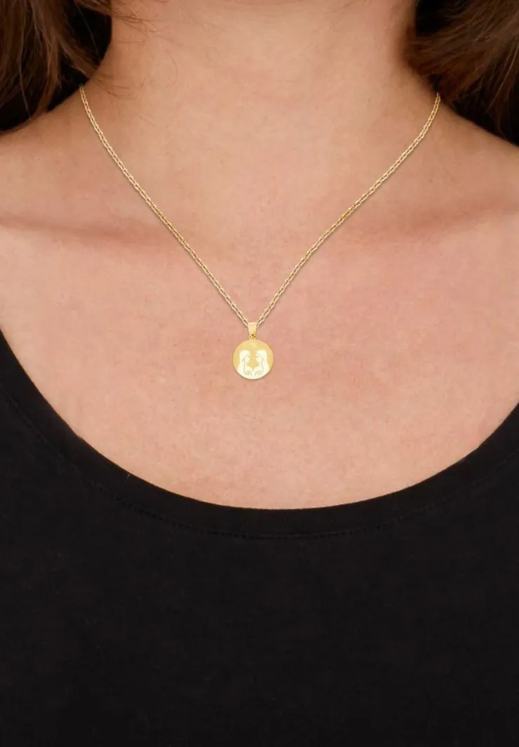 ZODIAC SIGN GEMINI ZWILLINGE - Ciondolo